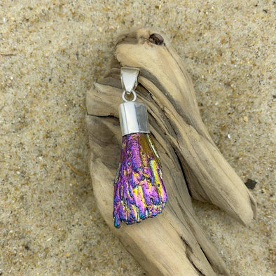 Titanium Rainbow Quartz Pendant