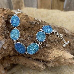 Druzy Quartz Ovals Bracelet