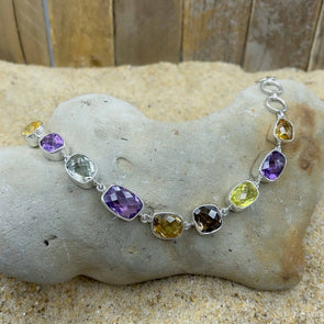 Amethyst & Topaz Bracelet