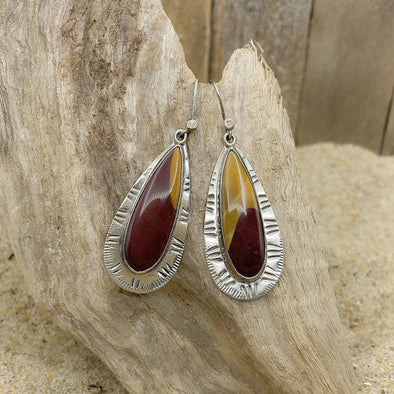 Mookaite Jasper Teardrop Earrings