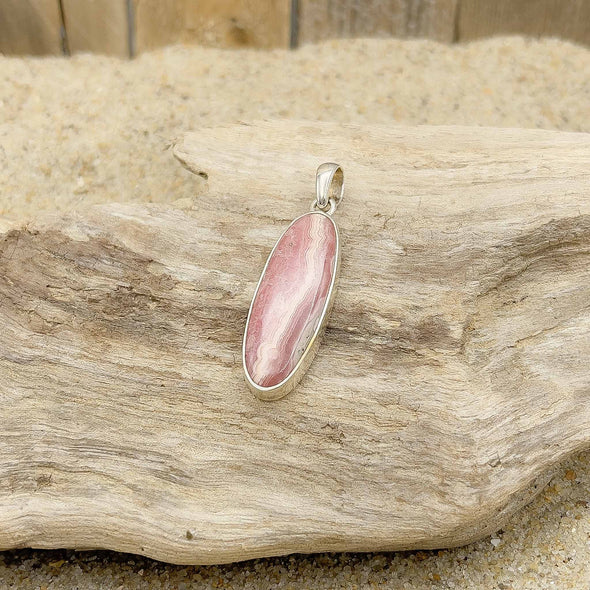 Rhodochrosite Oval Pendant