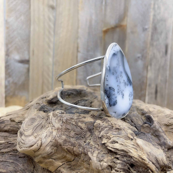Dendritic Agate Teardrop Bracelet