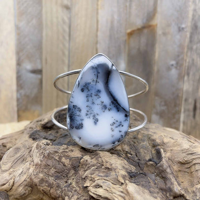 Dendritic Agate Teardrop Bracelet