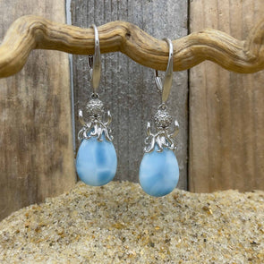 Alamea Larimar Octopus Earrings