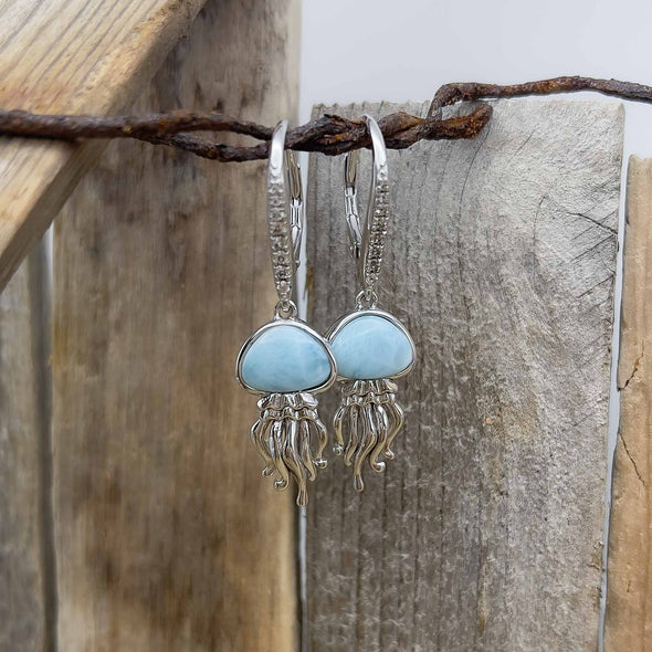 Alamea Larimar Jellyfish Earrings