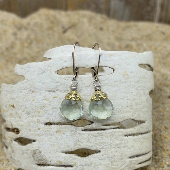 Green Amethyst Earrings