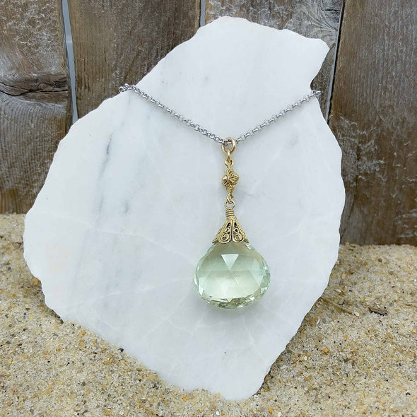 Green Amethyst Pendant