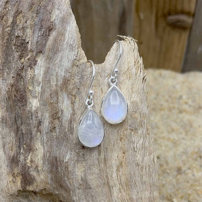 Moonstone Teardrop Dangle Earrings