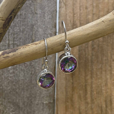 Mystic Topaz Circle Earrings