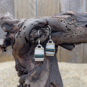 Inlaid Square Artisan Earrings