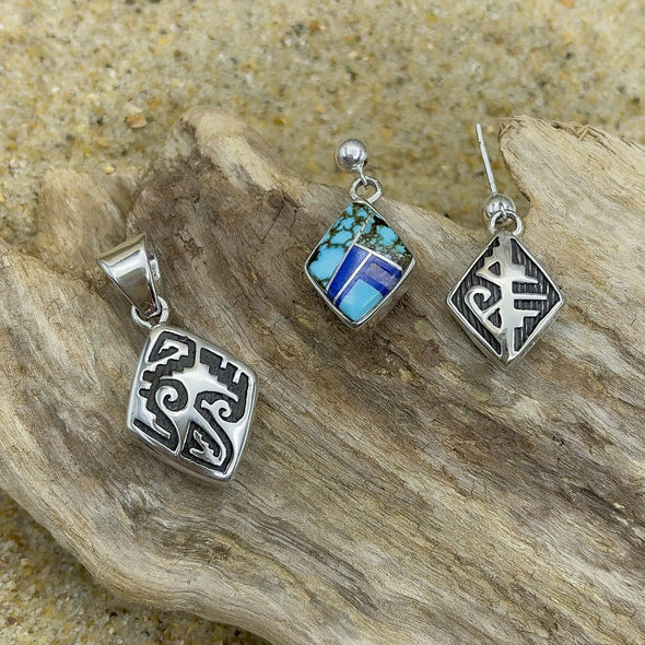 Native American Pendant & Earring Set