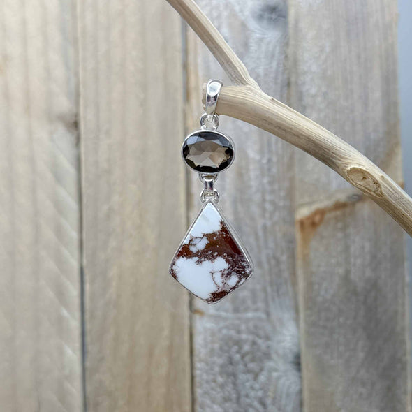 Wild Horse & Topaz Pendant