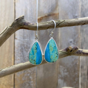 Peruvian Opal Teardrop Earrings