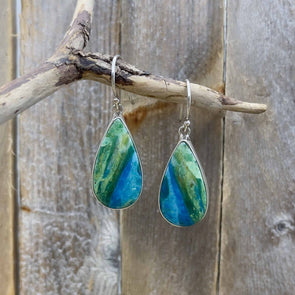 Peruvian Opal Teardrop Earrings