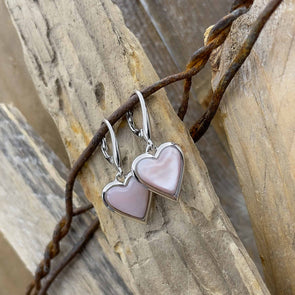 Alamea Mother of Pearl Heart Earrings