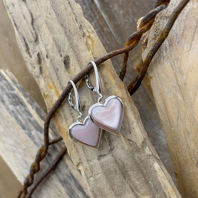 Alamea Mother of Pearl Heart Earrings