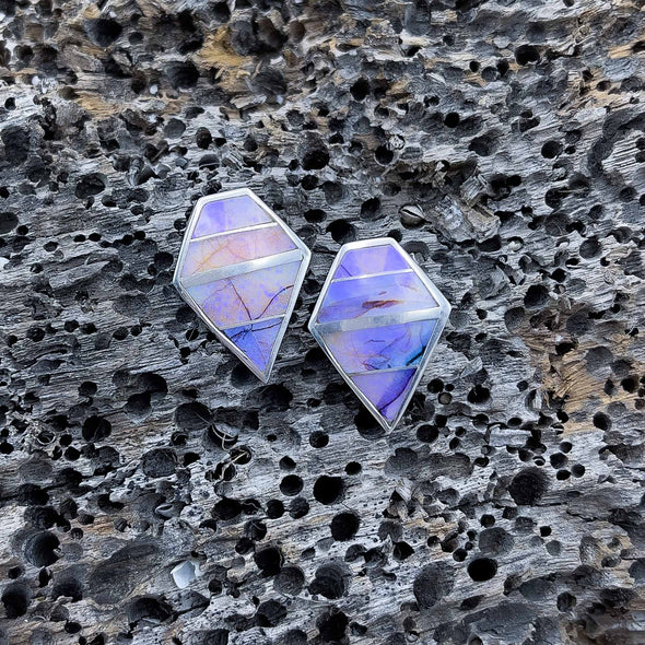 Spider Web Opal Kite Earrings