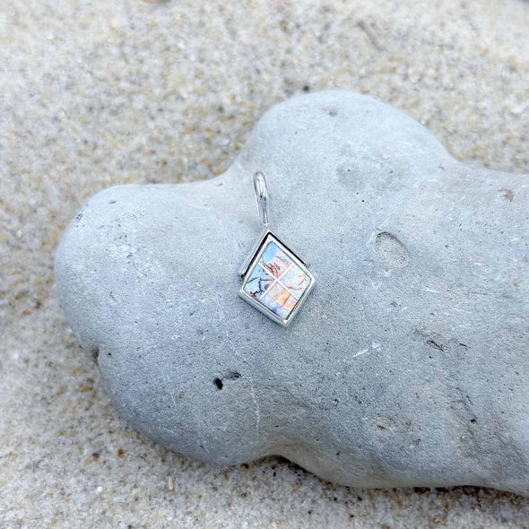 Spiderweb Opal Kite Pendant