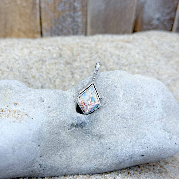 Spiderweb Opal Kite Pendant