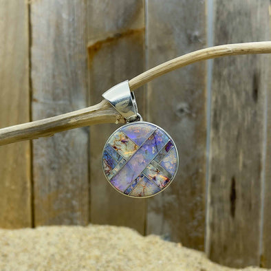 Spider Web Opal Artisan Pendant
