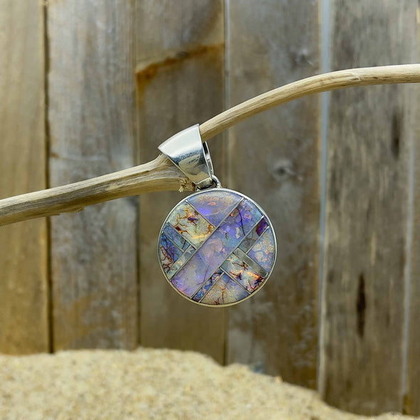 Spider Web Opal Artisan Pendant