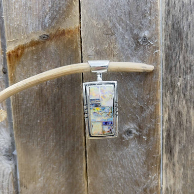 Spider Web Opal Artisan Pendant