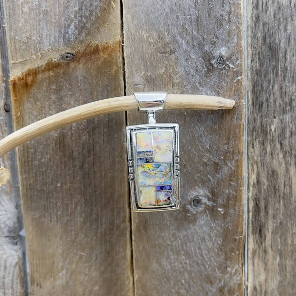 Spider Web Opal Artisan Pendant