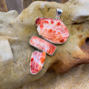 Triple Spiny Oyster Shell Pendant