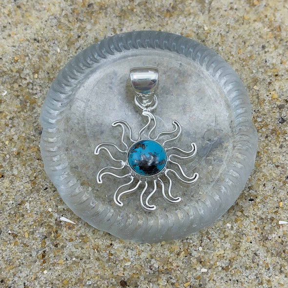 Turquoise Sun Burst Pendant