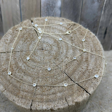 CZ by the Inch Gold Necklace