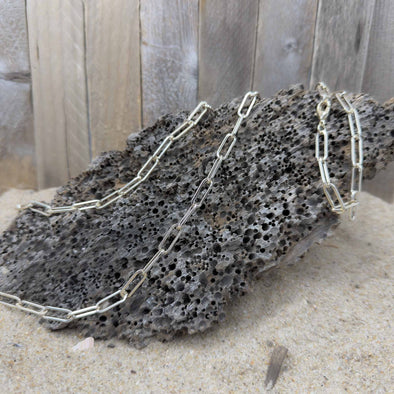 Gold Long Link Chain Necklace