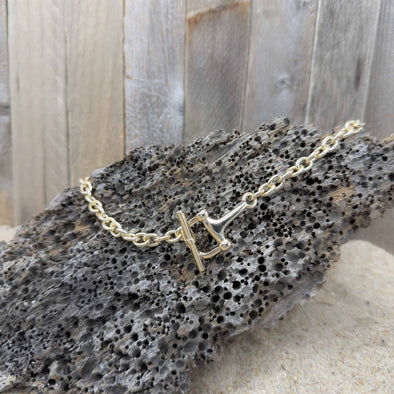Horse Bit Gold Chain Necklace