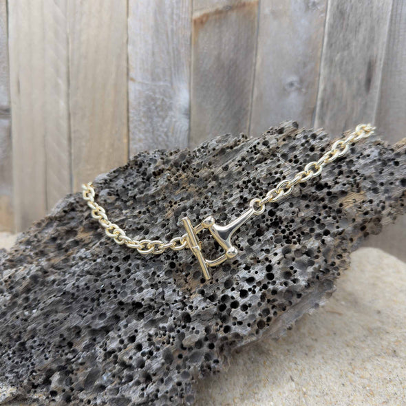 Horse Bit Gold Chain Necklace