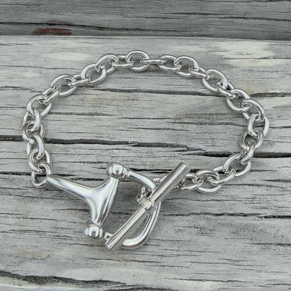 Horse Bit Silver Bracelet