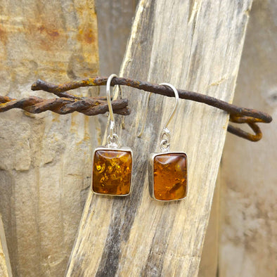 Amber Squares Earrings