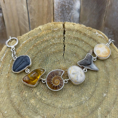 Ammonite & Fossil Bracelet