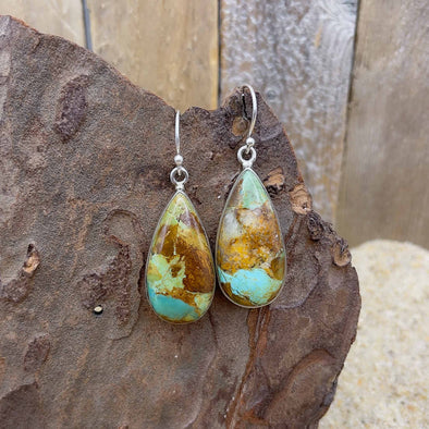 Chrysoprase Teardrop Earrings