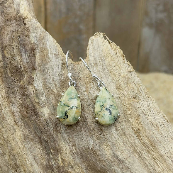 Mariposite Teardrop Earrings