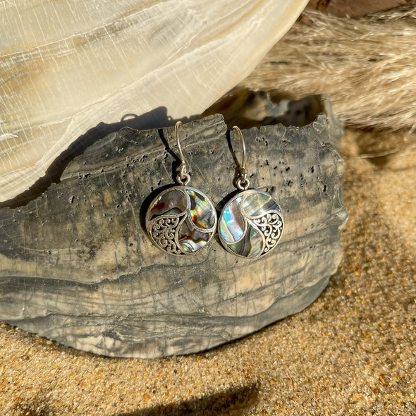 Abalone Swirl Earrings