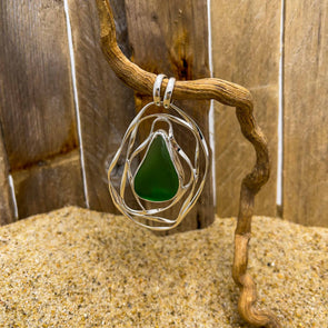 Green Seaglass Artisan Pendant