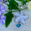 Charles Albert® Mother of Pearl and Blue Topaz Starfish Pendant