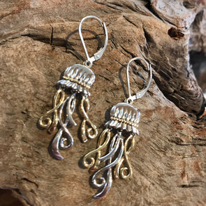 Sterling Silver & Gold Jellyfish Collection - BEACH TREASURES ONLINE