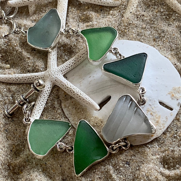 Beach Treasures Seaglass Bracelet | BT☆Sterling® - BEACH TREASURES ONLINE