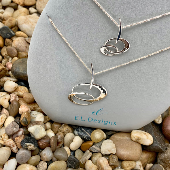 E. L. Designs Sterling Entwined Elegance Necklace | Ed Levin Designer Jewelry - BEACH TREASURES ONLINE