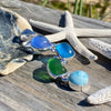 Sea Glass and Larimar Artisan Pendant