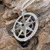 Sterling Silver Compass Rose Pendant - BEACH TREASURES ONLINE