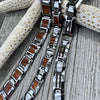 Koa and Tungsten Men's Link Bracelet - BEACH TREASURES ONLINE