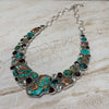 Copper and Topaz Necklace and Earring Set